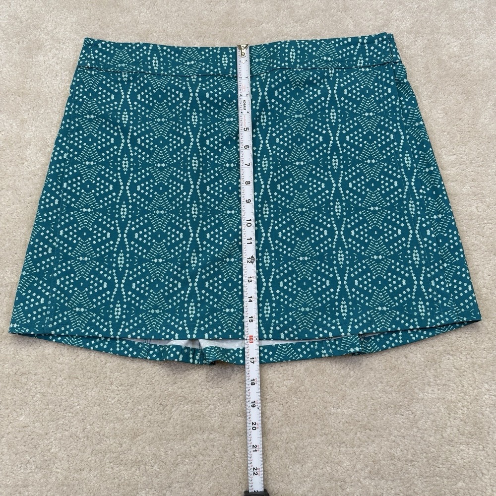 RipSkirt Hawaii Skirt Womens L Teal Batik Print Wrap Length 1 - Picture 3 of 6